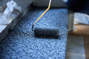 溶射ノンスキッド施工｜上塗り(Top Coat)